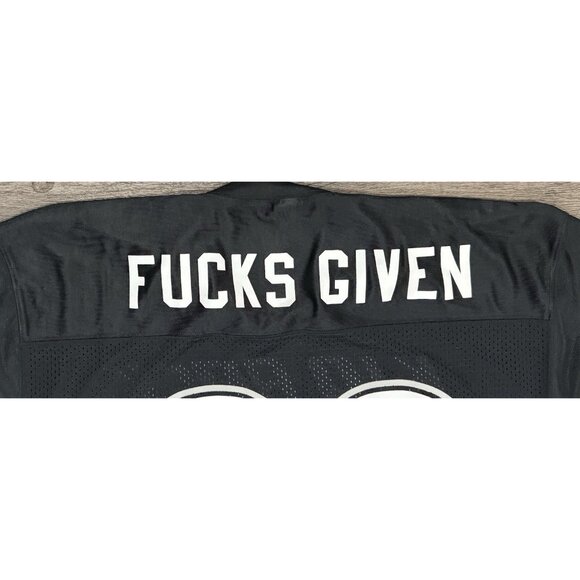 Kid Rock No Fs Given Football Jersey Shirt Mens Large Black - Picture 10 of 12